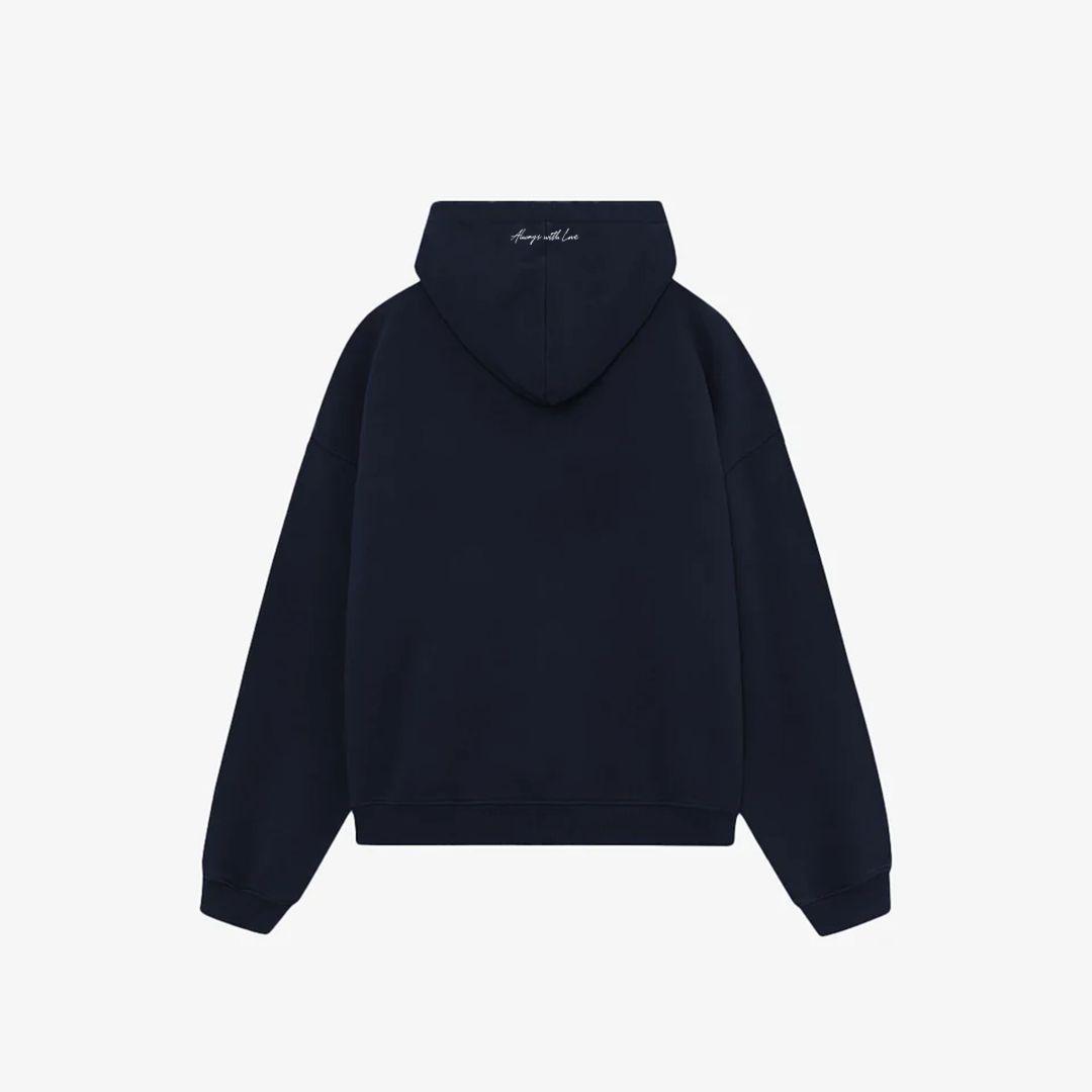 Always with Love Signature Boxy Hoodie Iconic Navy