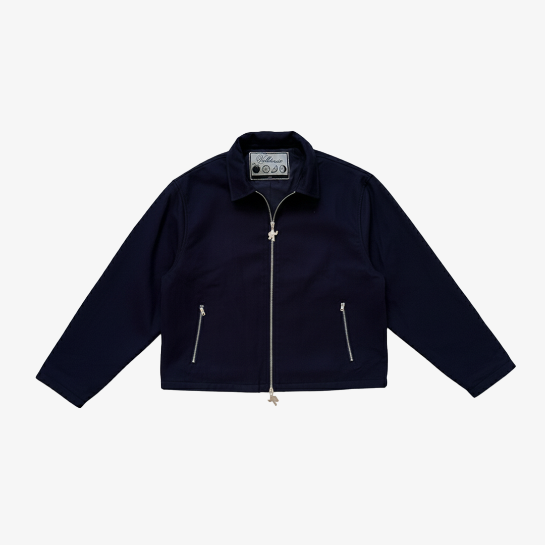 Courtside Double-Zip Wool Effect Jacket Iconic Navy – Valldoreix