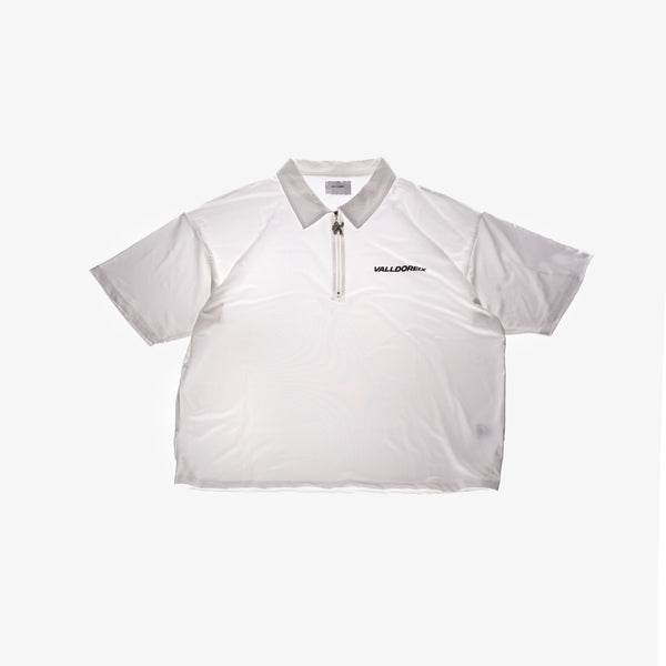 Serve Quarter Zip Oversized Match Tee White – Valldoreix
