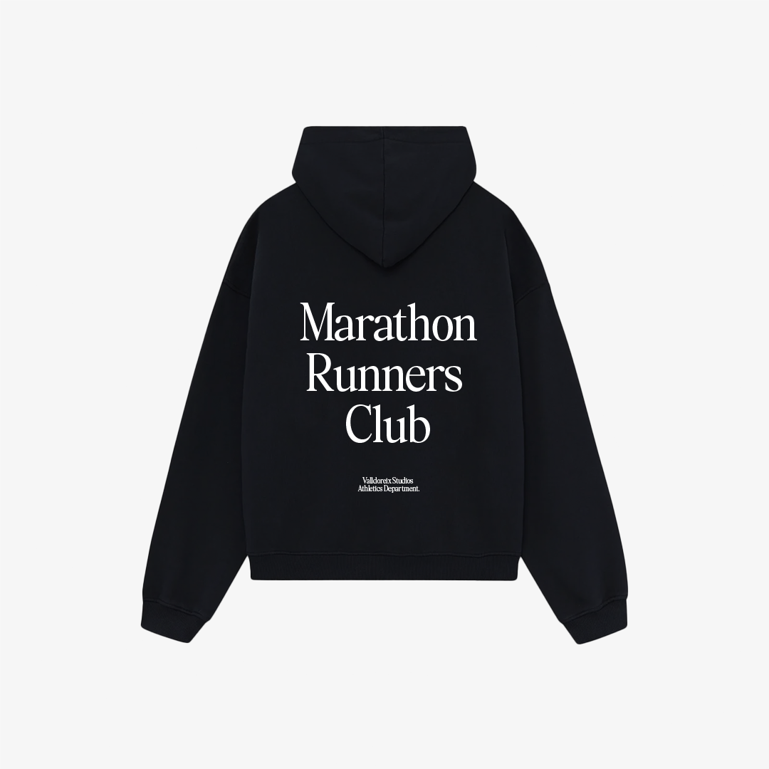 Marathon Runners Club Hoodie Black