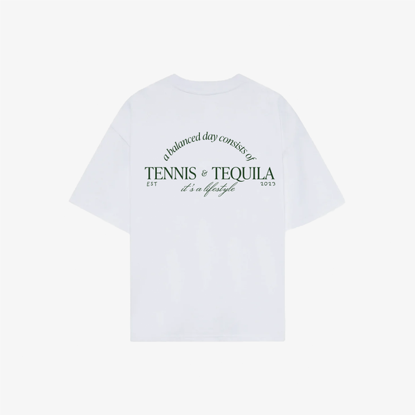 Tennis & Tequila Oversized Tee White – Valldoreix